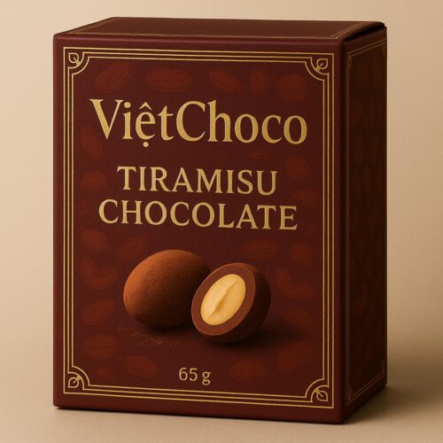 Vietchoco Tiramisu Chocolate 65g – Socola tiramisu phủ hạt dinh dưỡng